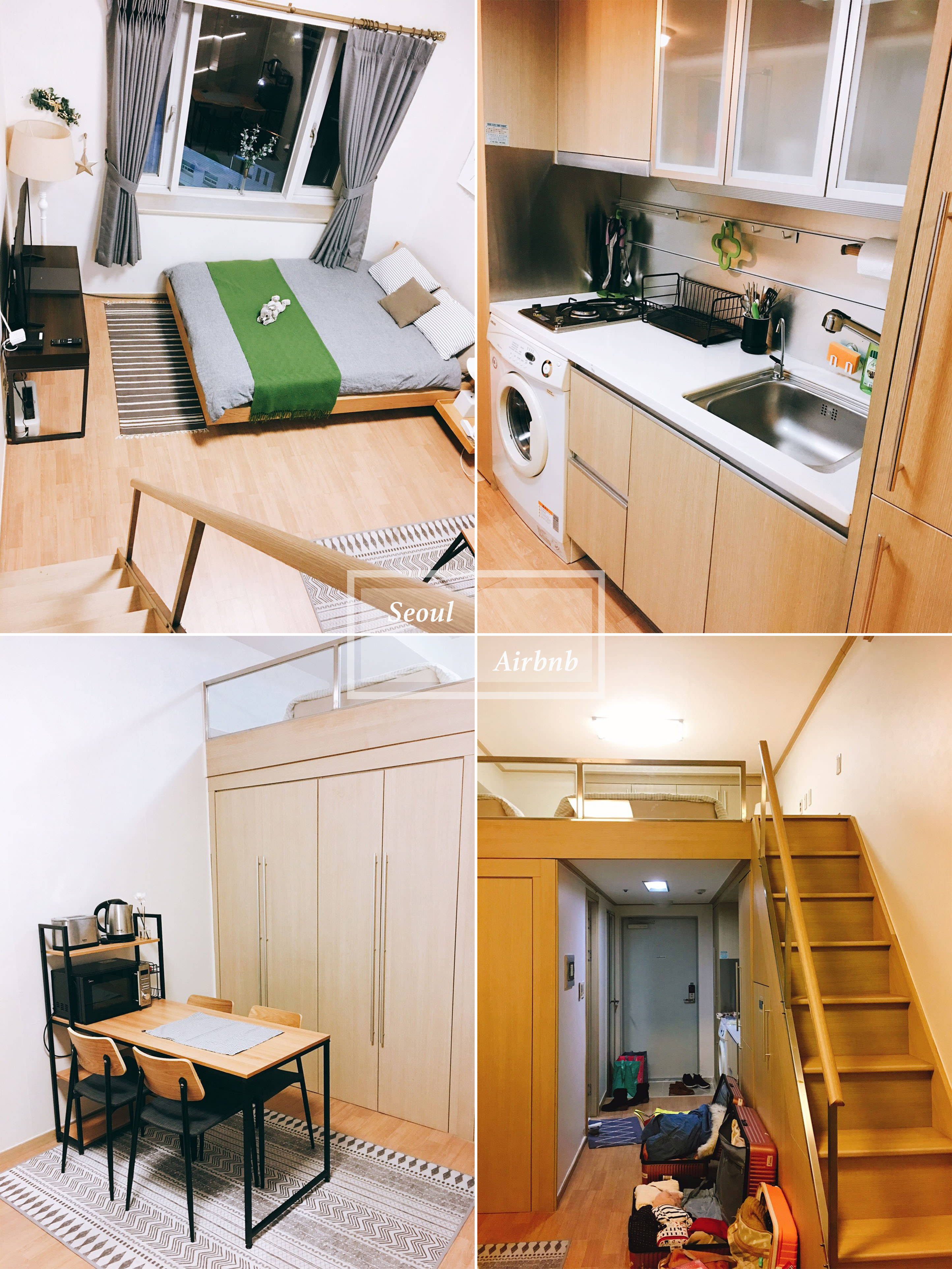 【首爾 民宿】東大門Airbnb 高CP值民宿 ❤ 無印簡約樓中樓 (可睡5人)